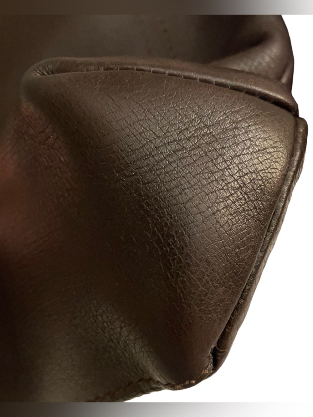 LOUIS VUITTON Cafe Coffee Brown Utah Leather Shawnee MM Crossbody Bag - Picture 9 of 13